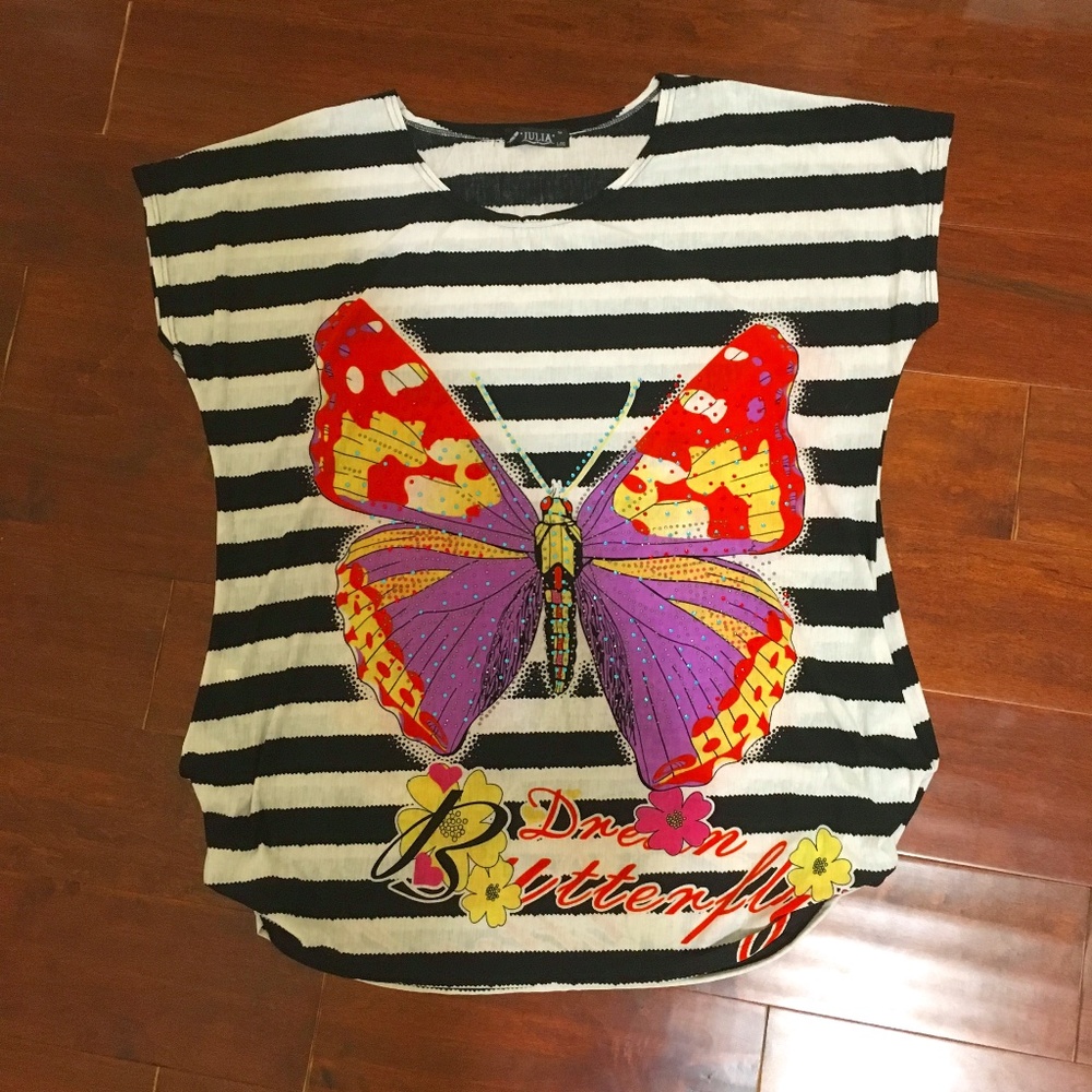 Julia Sequined Butterfly Tunic